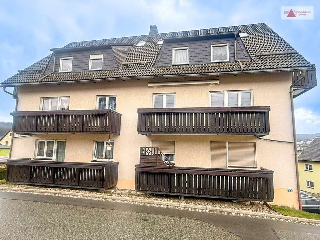 Immobilie in Schwarzenberg/Erzgebirge - Eigentumswohnung mit Balkon und Garage in ruhiger Lage von Grünstädtel - Bild 0