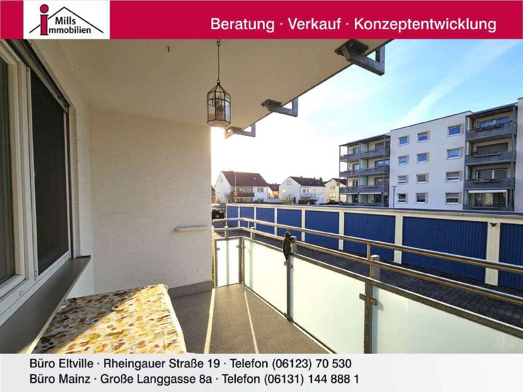 Immobilie in Ginsheim-Gustavsburg - Großzügige 3,5-ZKB Eigentumswohnung mit Balkon in sehr guter Lage von Ginsheim - Bild 0