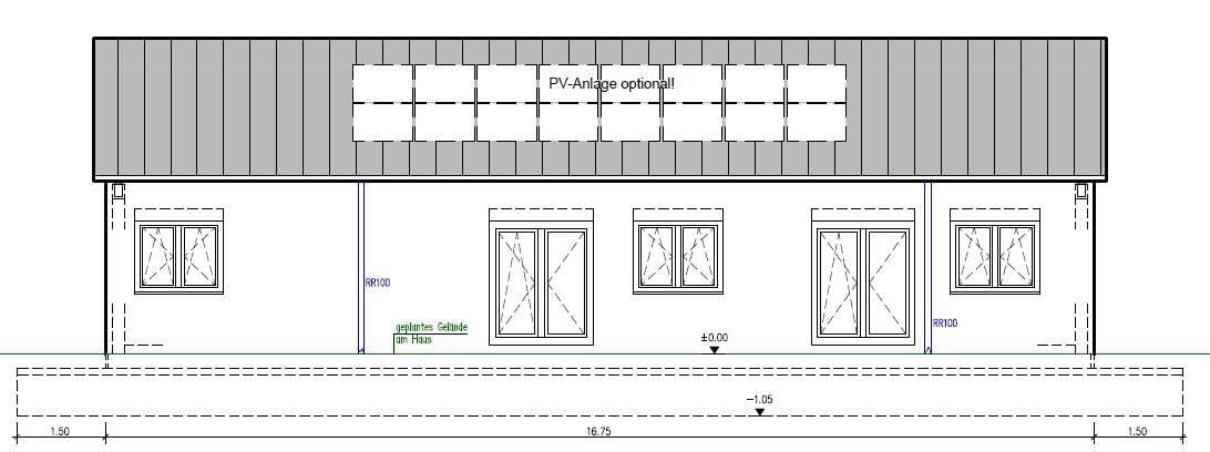 Immobilie in Villenbach - DUO Bungalow mit 2 Appartement auf einer Ebene schlüsselfertig Massivhausneubau incl. Bodenplatte incl. Grundstück voll erschlossen 116 - Bild 0