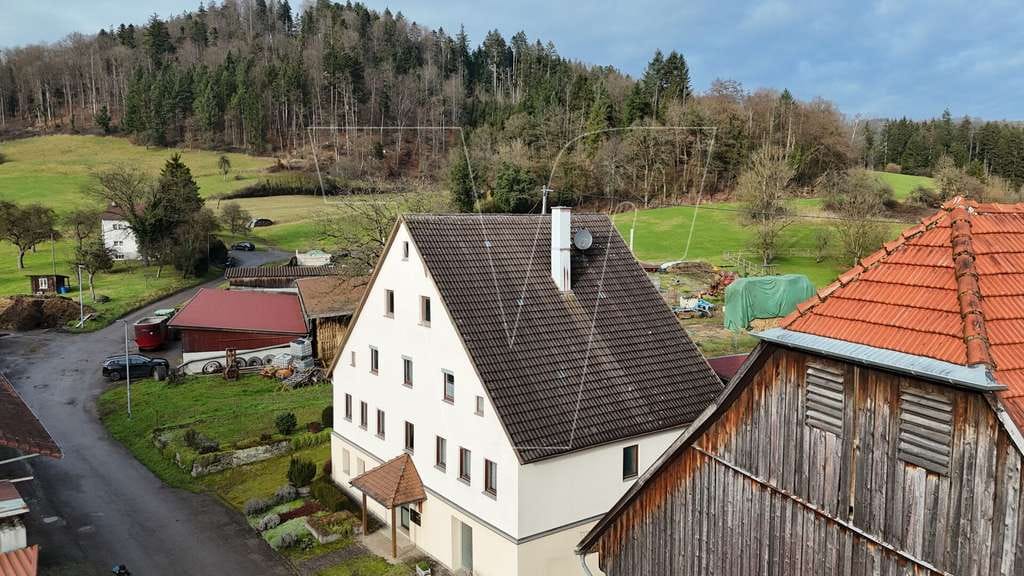 Immobilie in Sulzbach an der Murr - Vielseitig nutzbares Anwesen mit großem Wohnhaus, weitläufigem Grundstück und umfangreichen Nebengeb - Bild 1
