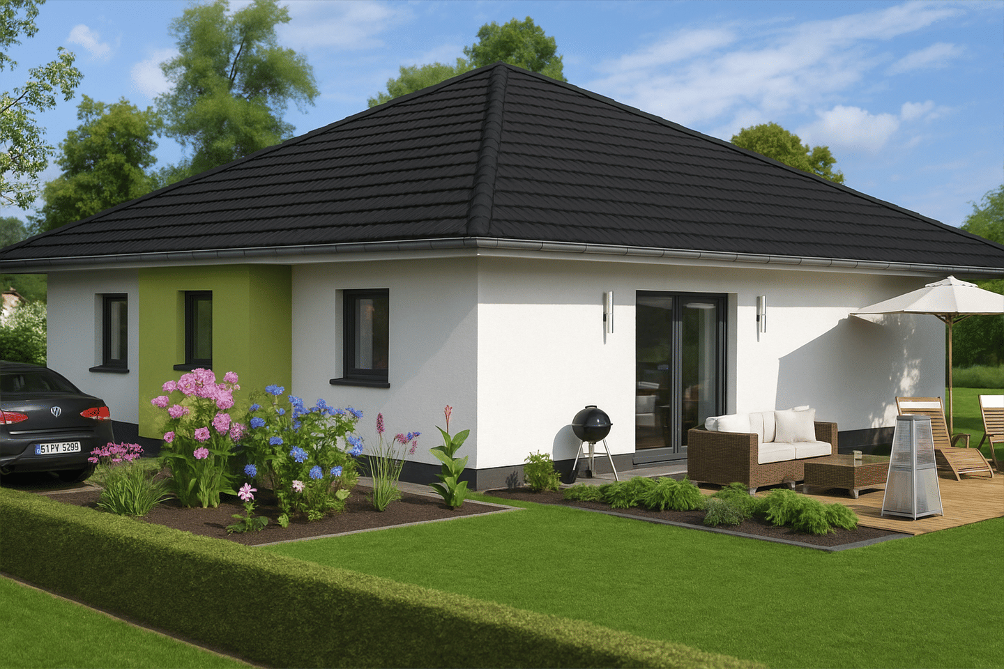Immobilie in Seegebiet Mansfelder Land - sf. Bungalow inkl. Grundstück in Röblingen am See (Am Hinterfeld) - Bild 0