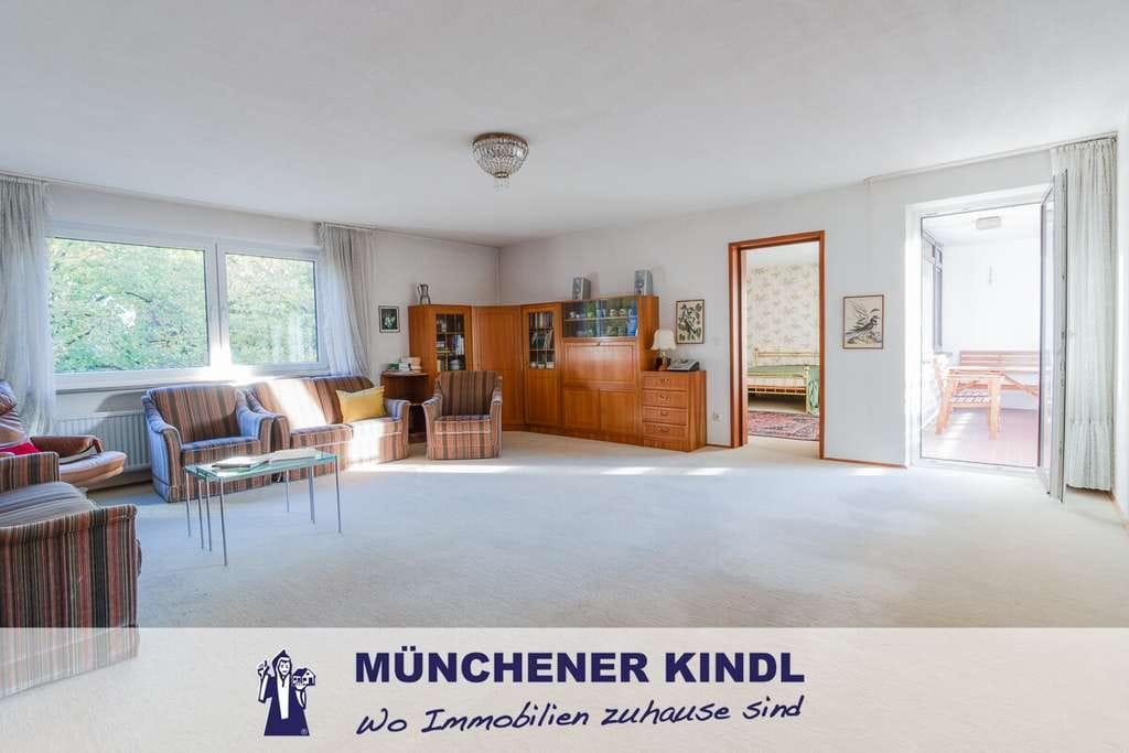 Immobilie in Herrsching am Ammersee - Großzügige 2-Zimmer-Wohnung nahe dem Ammersee | 83 m² | Loggia | 35 m² Wohnbereich - Bild 2