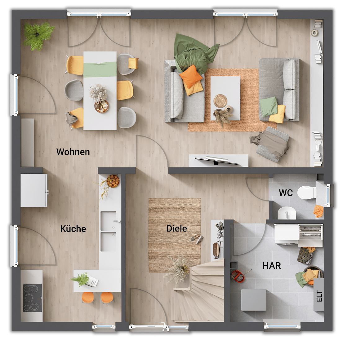 Immobilie in Neuhütten - Modernes Wohnen mit urbanem Stil - Bild 3
