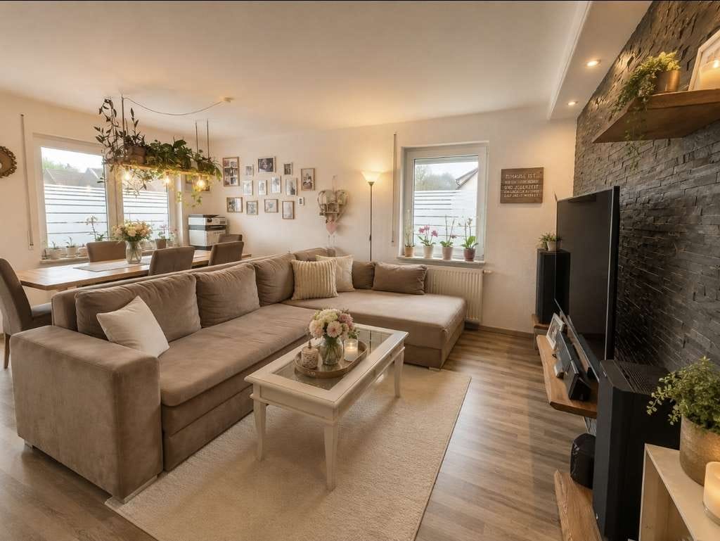 Immobilie in Neuhausen auf den Fildern - Lichtdurchflutetes Wohnglück mit sonnigem Südbalkon in zentraler Lage - Bild 1