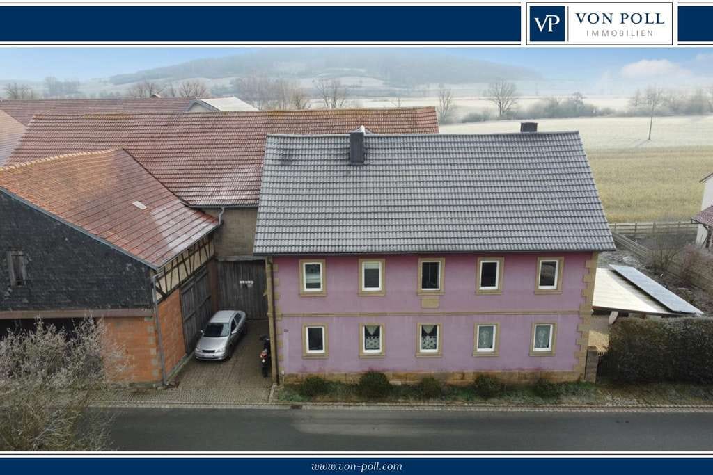 Immobilie in Untermerzbach - Ländliches Anwesen ideal für Pferdehaltung – mit Wiese und Stall - Bild 0