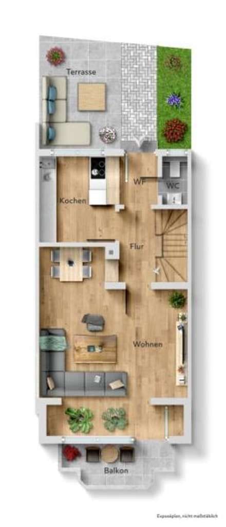Immobilie in Großbettlingen - Modernes Wohnambiente! Attraktives Reihenmittelhaus in ruhiger Wohnlage! - Bild 2