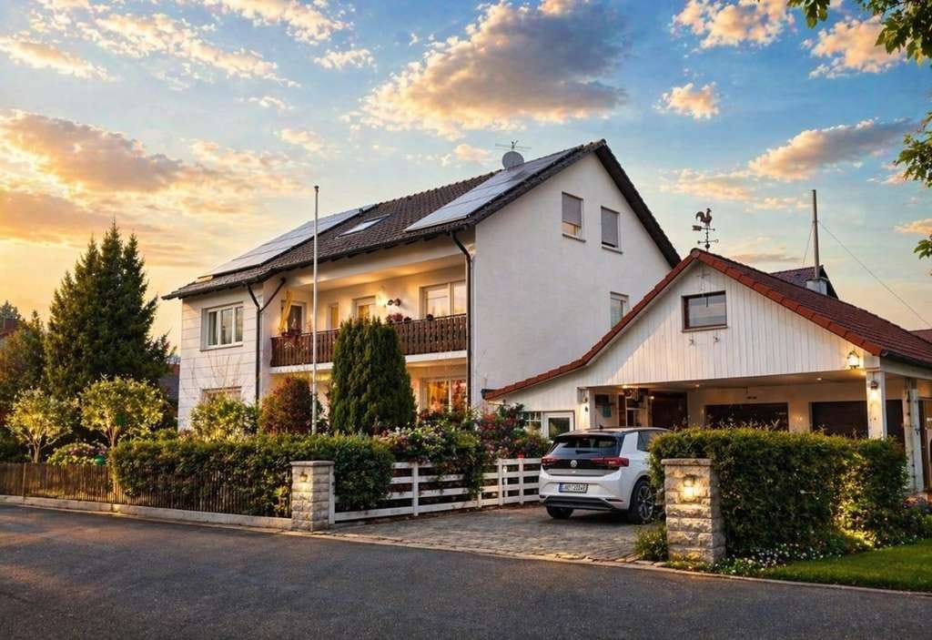 Immobilie in Dasing - Modernisiertes 3-Familienhaus, PV-Anlage, Top-Anbindung, freier DG-Wohnung, Renditestark - Bild 0