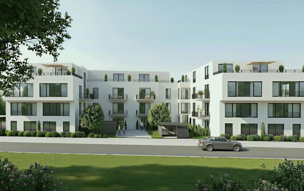 Immobilie in Plankstadt - Projektierter Neubau im schönen Plankstadt!  KfW 40 QNG I Stilvolles Penthouse mit Dachterrasse - Bild 1