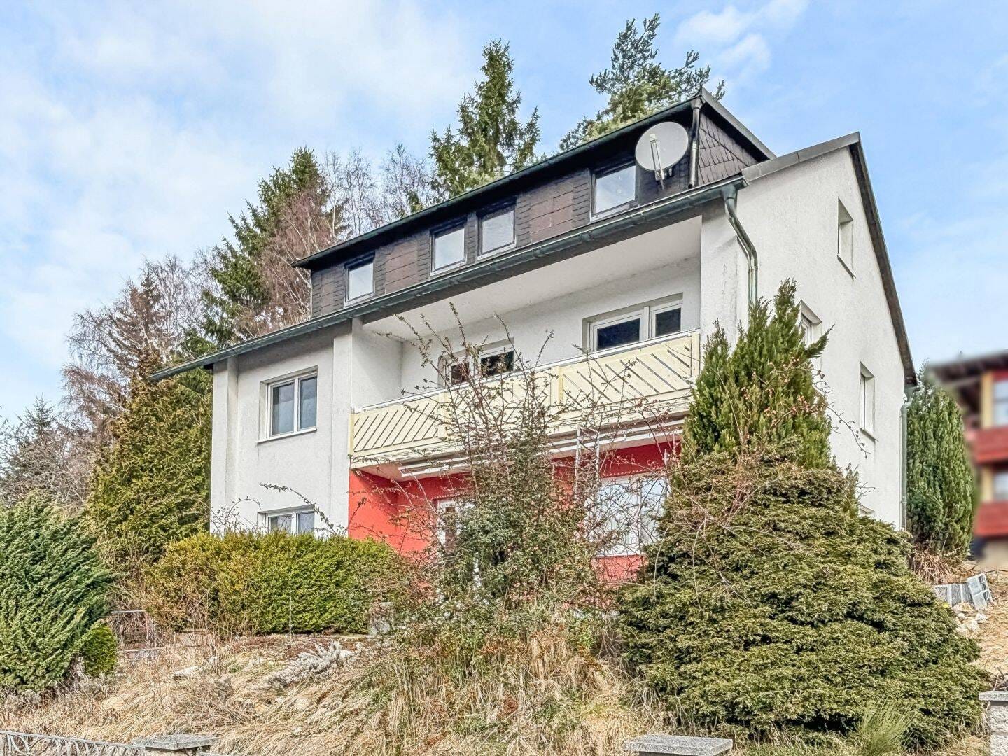 Immobilie in Fichtelberg - Gemütliches Zweifamilienhaus mit besonderem Flair und vielen Nutzungsmöglichkeiten in Fichtelberg - Bild 0