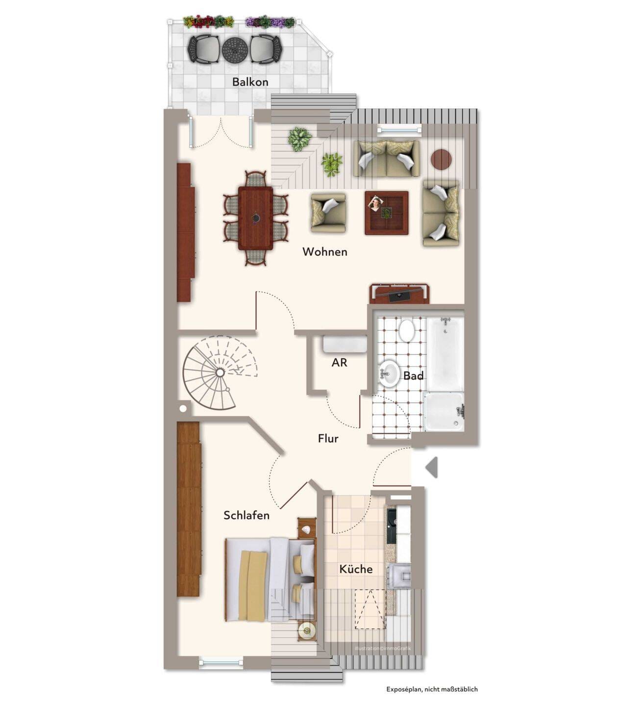 Immobilie in Baiersdorf - Eigentumswohnung mit Ausbaupotenzial...Sonnige 3-Zi.-Maisonettewhg. in Baiersdorf - Bild 1