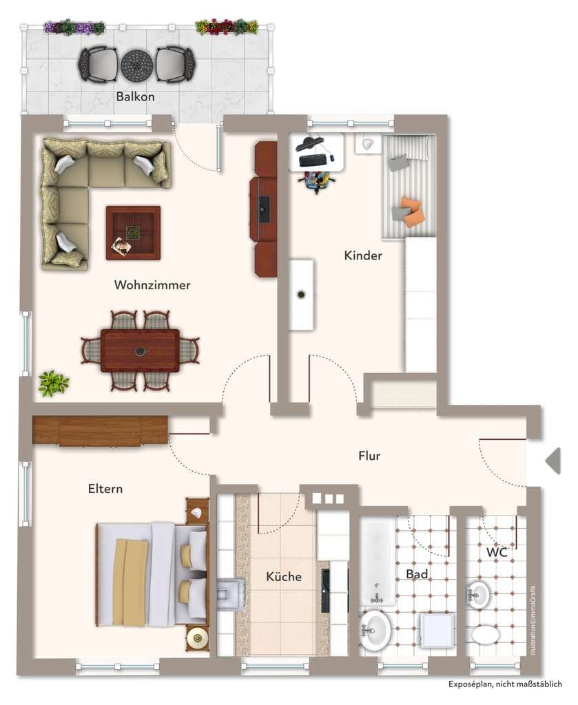 Immobilie in Eckental - praktisch und gut gelegen...3-Zimmer ETW in Eschenau - Bild 1