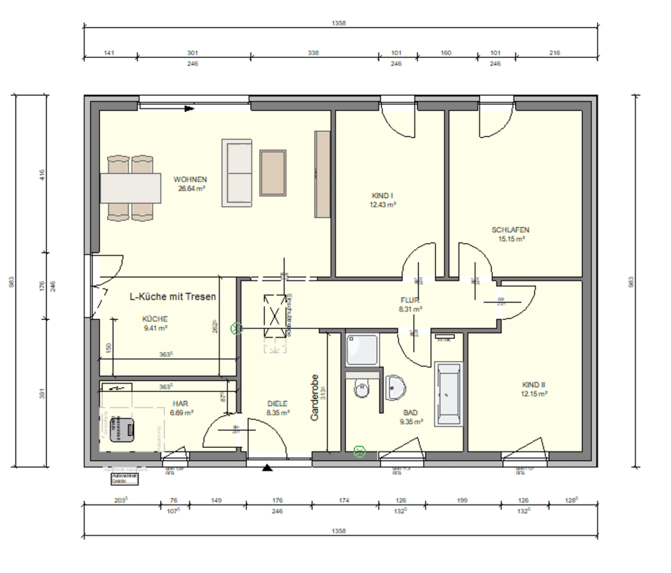 Immobilie in Sonnewalde - Schicker Bungalow, schlüsselfertig, inkl. Grundstück in Sonnewalde-Münchhausen! - Bild 0