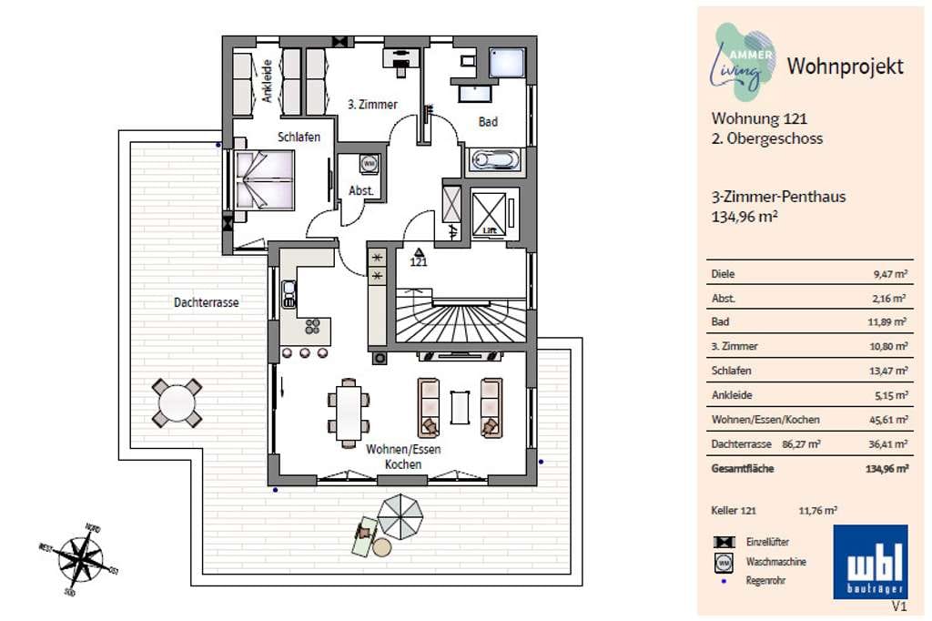 Immobilie in Greifenberg - 3,5-Zimmer-Penthaus - Bild 1