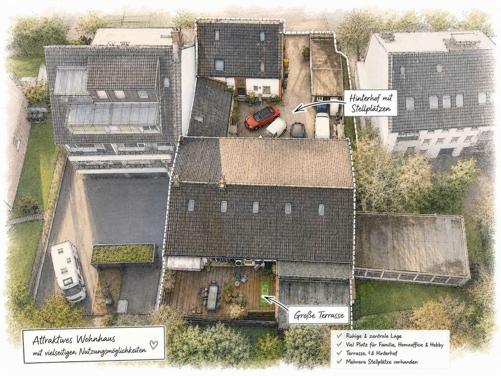 Immobilie in Meerbusch - Entwicklungsgrundstück mit Bestandsgebäuden in Meerbusch-Büderich - Bild 0