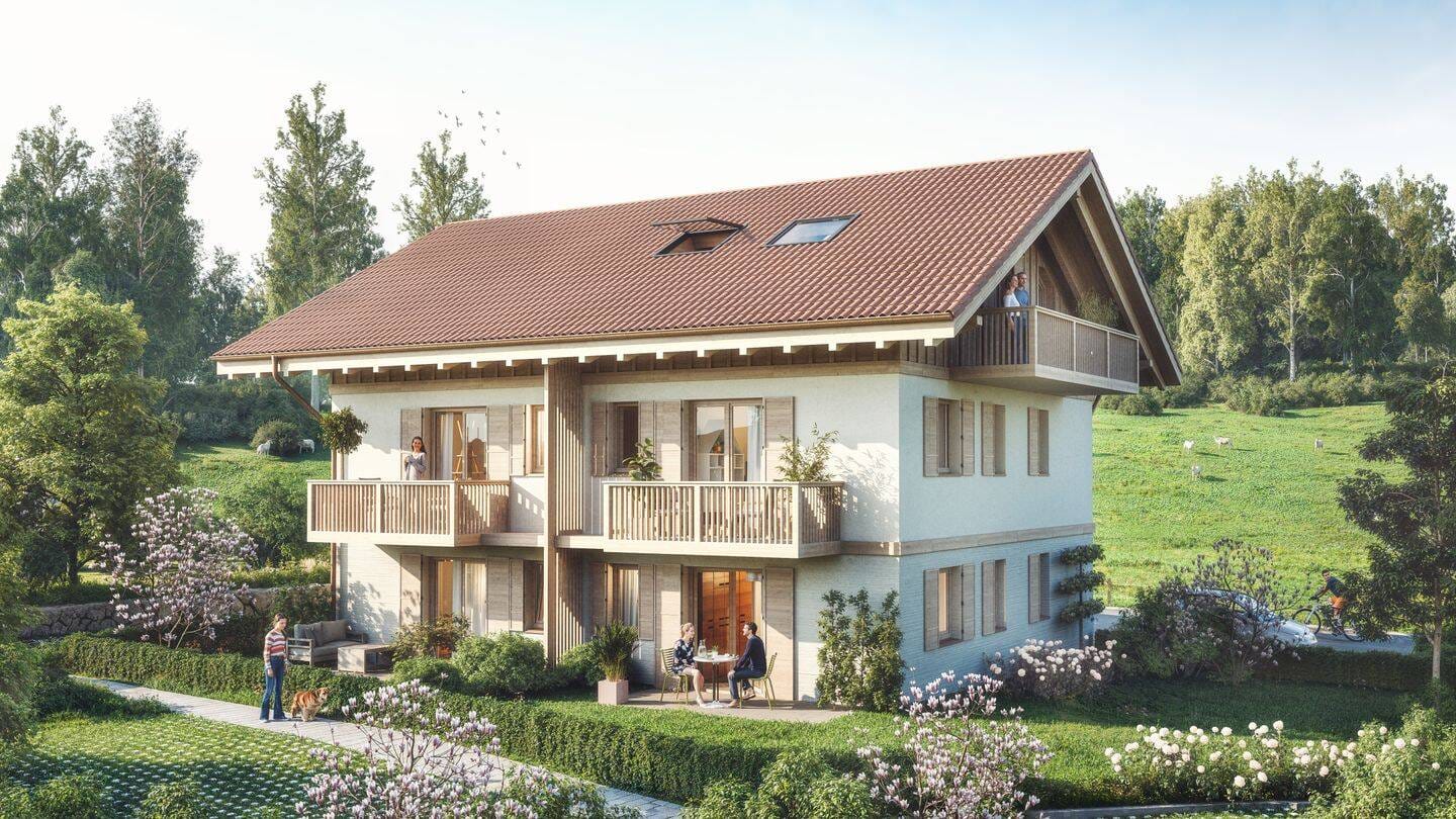 Immobilie in Uffing am Staffelsee - Nur einen Steinwurf vom Staffelsee entfernt. Charmante Neubau DHH in Uffing am Staffelsee! (2b) - Bild 0