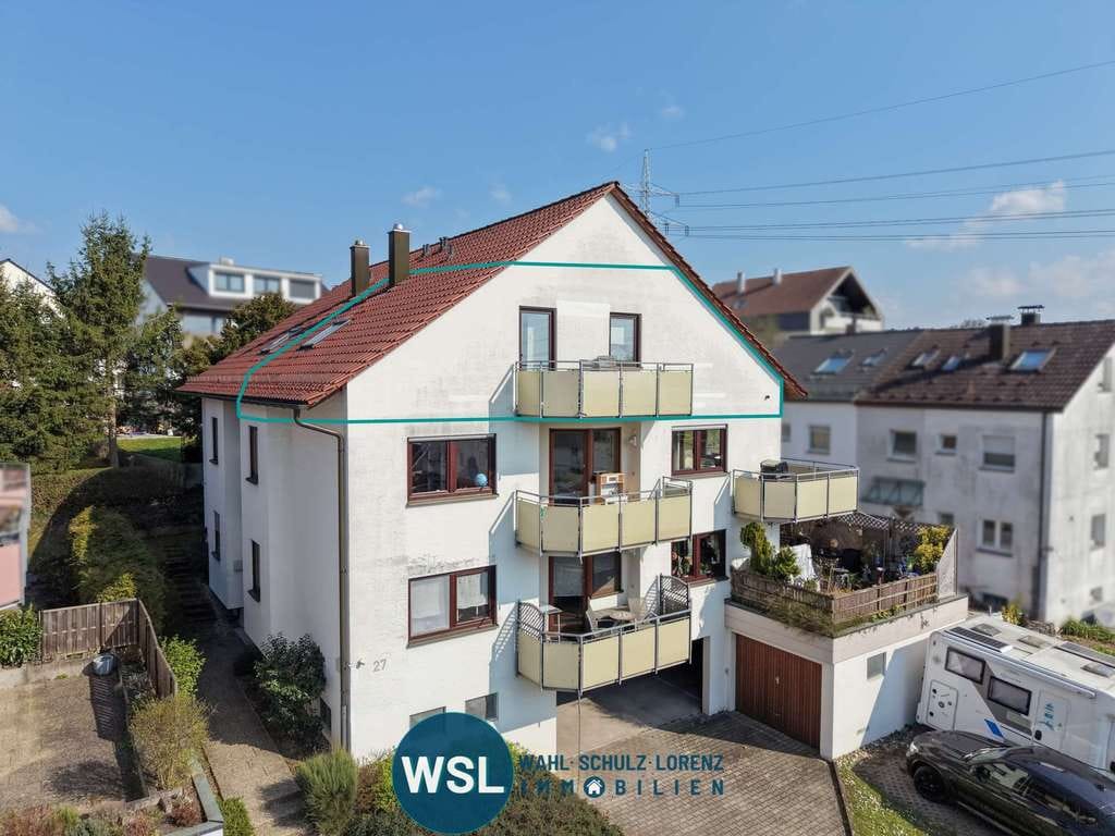 Immobilie in Wendlingen am Neckar - Attraktive 2,5-Zi.-Wohnung in Wendlingen. Nachhaltig vermietet mit Balkon und Dachterrasse - Bild 1