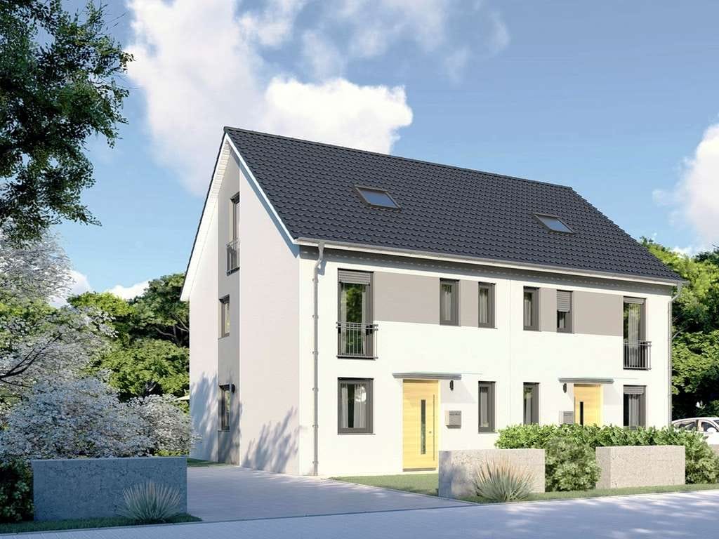 Immobilie in Hohenwart - Neubau einer modernen Doppelhaushälfte mit viel Platz, schön gelegen in Hohenwart bei Ingolstadt - Bild 1