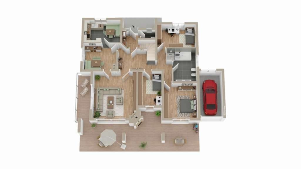 Immobilie in Weihenzell - Weihenzell: Einfamilienhaus mit Einliegerwohnung, Garage u. Fernwärme auf ca. 778m² Grundstück - Bild 4