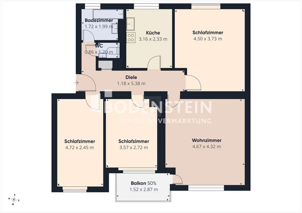 Immobilie in Heidenrod - Familienfreundliche 4-Zimmer-Wohnung mit Balkon in Heidenrod-Kemel - Bild 1