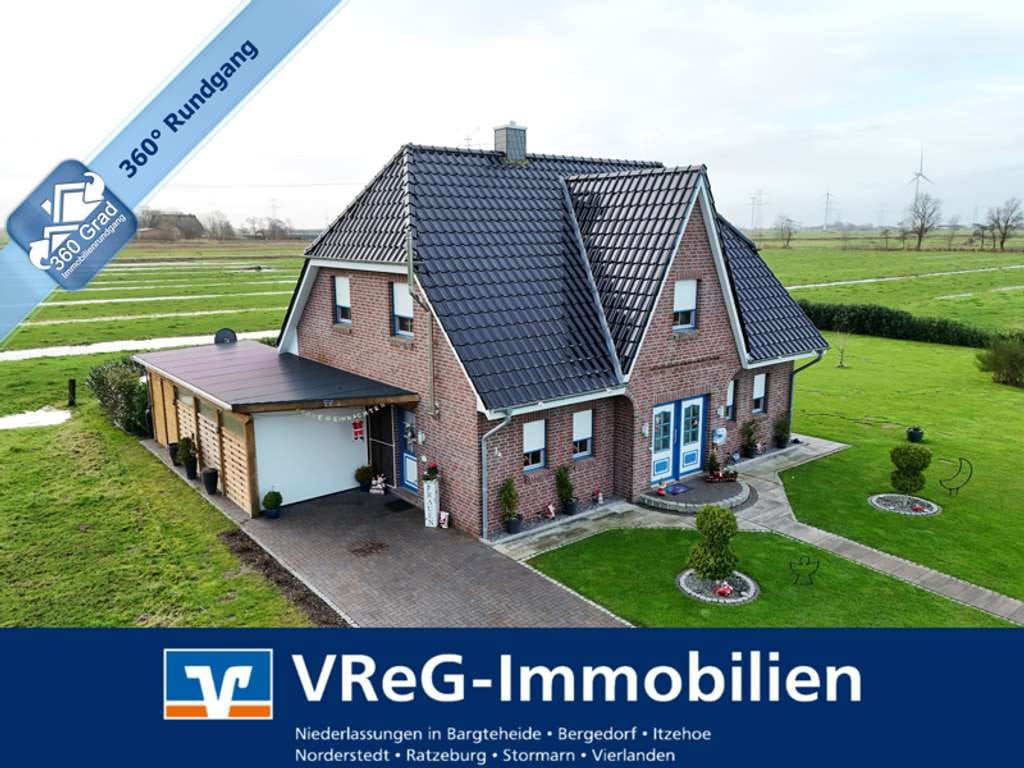 Immobilie in Landscheide - Alleinlage! - Neuwertiges Friesenhaus in KfW 55-Standard auf dem Lande - Bild 0