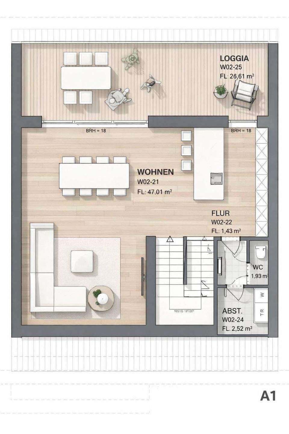 Immobilie in Wellen - Moderne Neubau-Maisonette mit Dachterrasse & Fernblick ins Moseltal - Bild 4