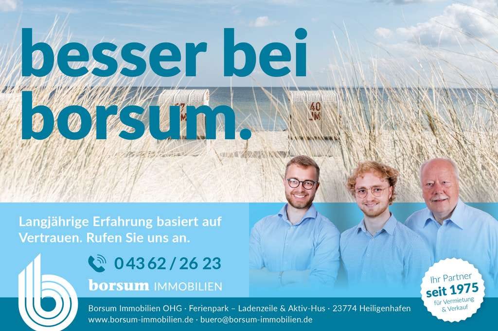 Immobilie in Großenbrode - Weitblick über die Ostsee! Helle Ferienwohnung im 8. OG am Südstrand - Bild 2