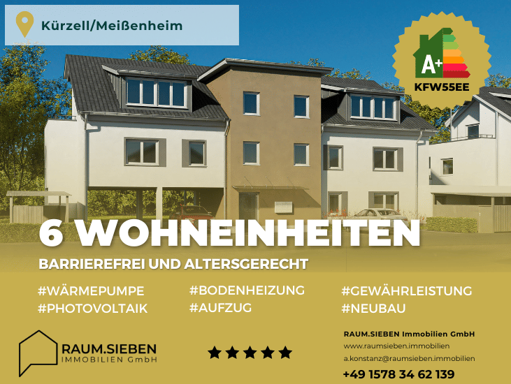 Immobilie in Meißenheim - NEUBAU * 5% degressive Abschreibung * 2-Zimmer-Wohnung im OG mit Südbalkon * 57,95 qm - Bild 3