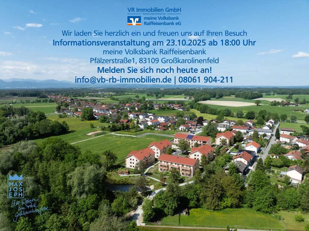 Immobilie in Großkarolinenfeld - Max Joseph - Ü60 Wohnen am Park - Bild 0