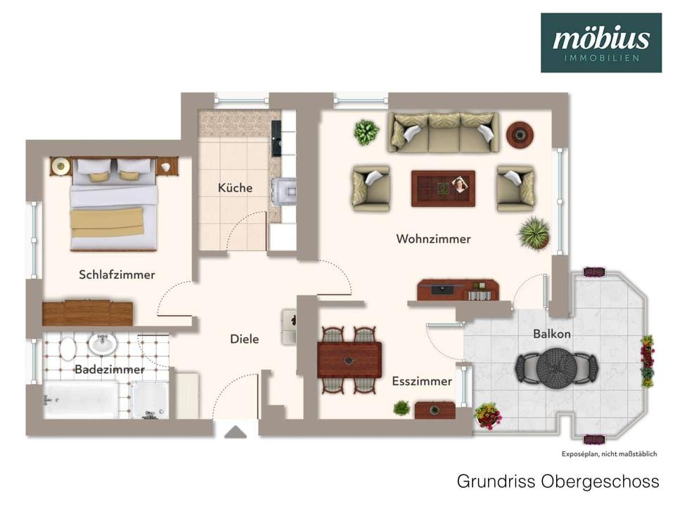 Immobilie in Künzell - Ruhige 2,5-Zimmer-Wohnung mit Balkon und Garage - Bild 0
