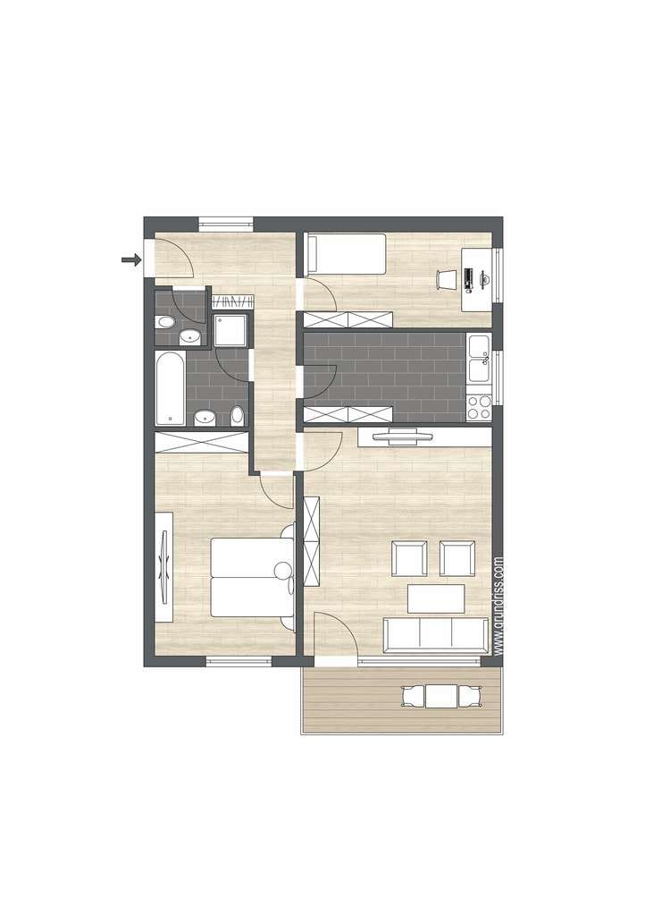 Immobilie in Triberg im Schwarzwald - 3-Zimmer-Wohnung in Triberg im Schwarzwald - Bild 1