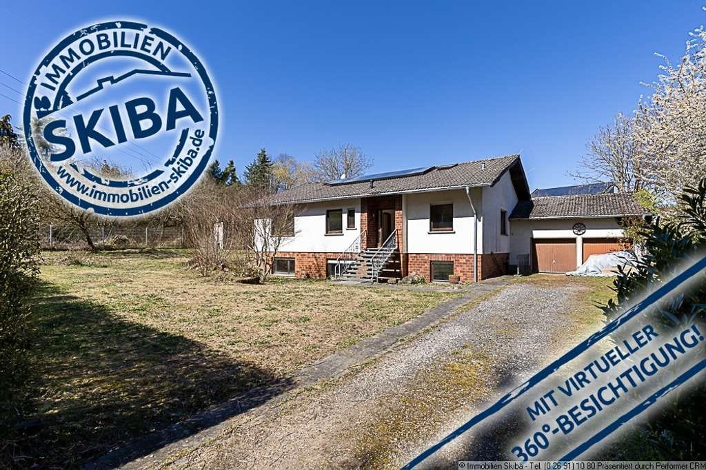 Immobilie in Üxheim - Weitläufiges Grundstück am Ortsrand: Bungalow mit Doppelgarage - Bild 0