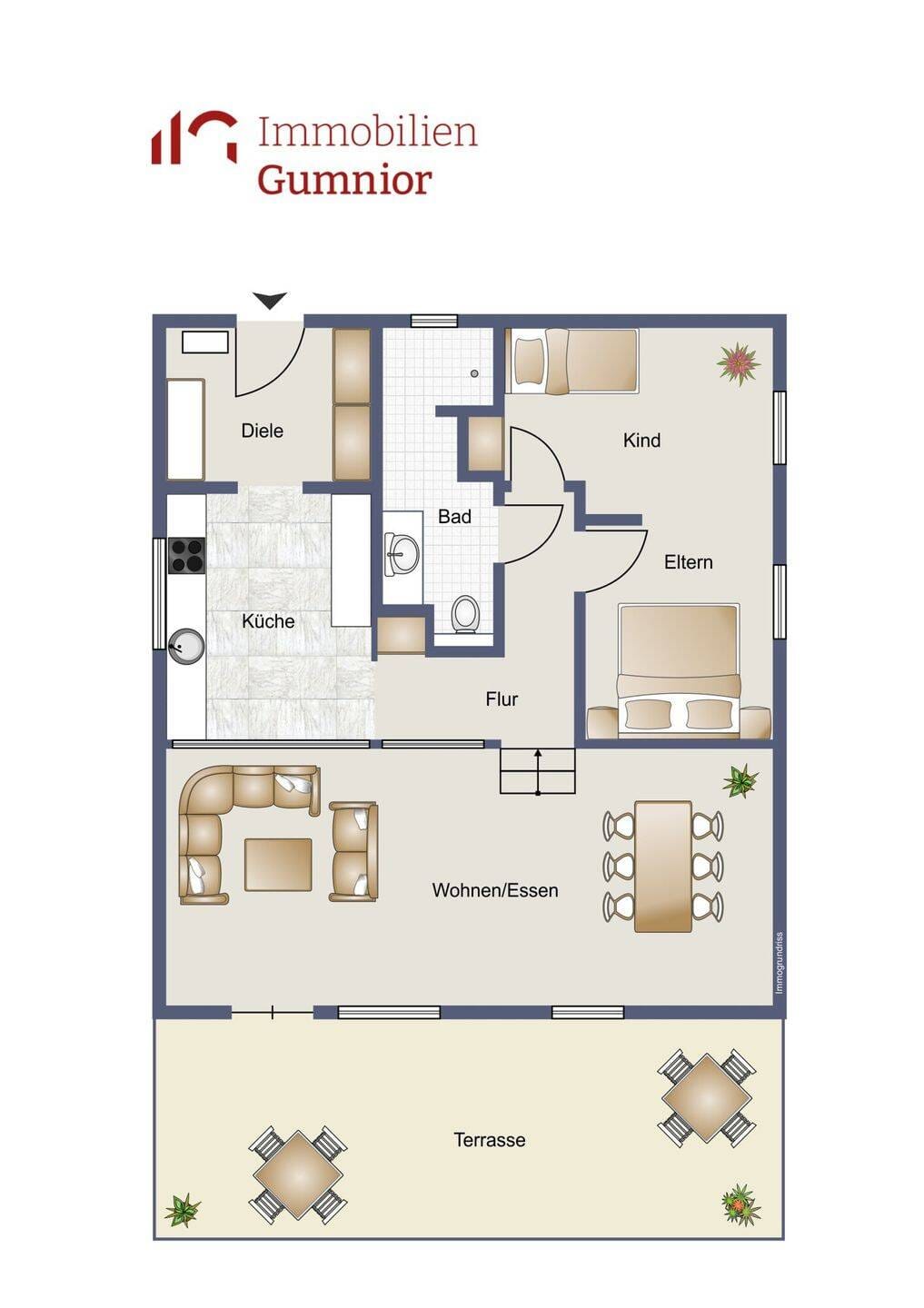 Immobilie in Bad Bentheim - IMMOBILIEN GUMNIOR präsentiert: Ferienhaus auf einem Eigentumsgrundstück in idyllischer Feldrandlage von Bad Bentheim - Bild 1