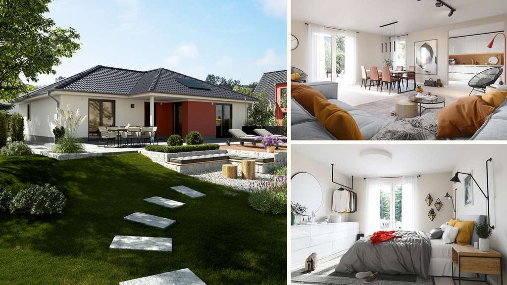 Immobilie in Lutterbek - Barrierearmer Winkelbungalow 108, massiv & Schlüsselfertig sicher zum Festpreis inkl. Grundstück - Bild 0