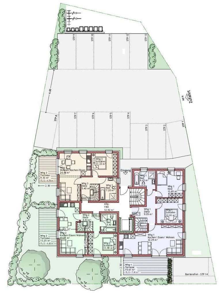Immobilie in Reichertshausen - Reichertshausen! 2-ZKB Obergeschoss-Whg. mit 9 m² West-Balkon/FBH/elektr. Rollläden, Videosprech.! - Bild 2