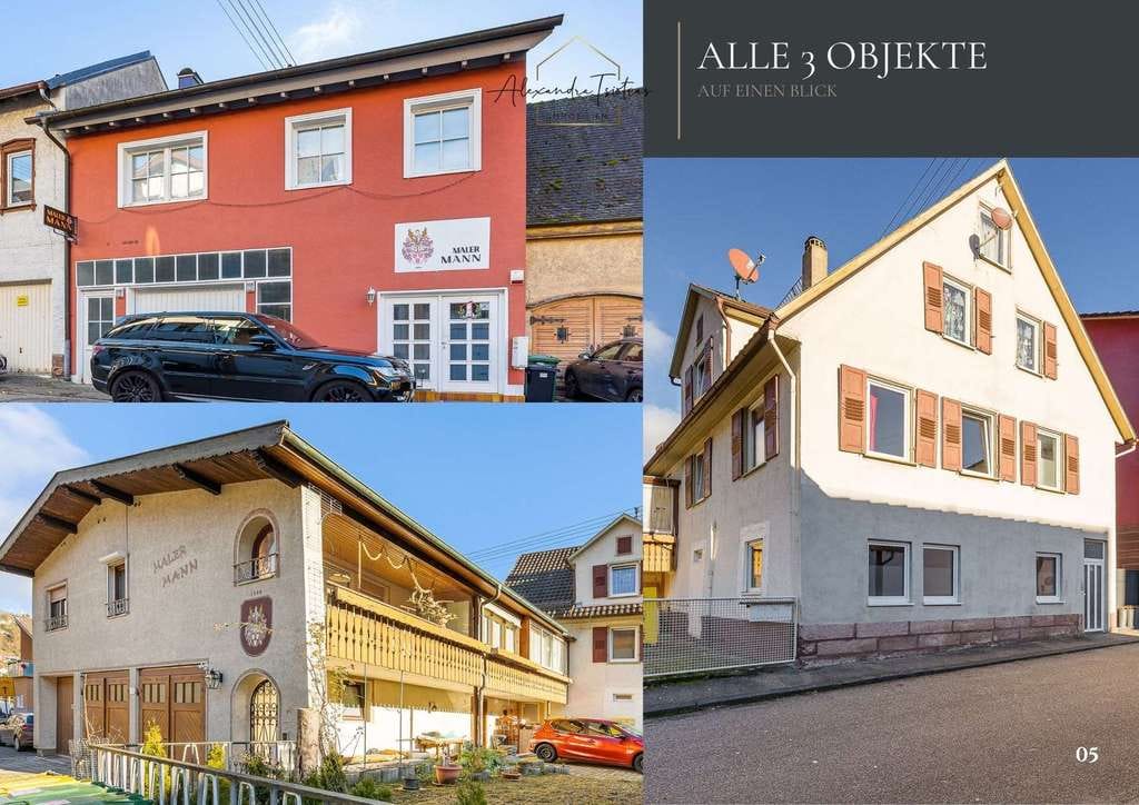 Immobilie in Neuenbürg - Seltene Investmentchance:  3 Objekte, 5 Wohneinheiten, Werkstatt und 3 Garagen im Paket - Bild 3