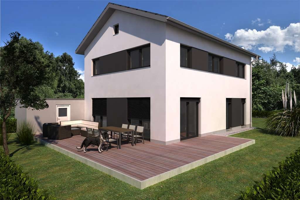 Immobilie in Zapfendorf - Neubau mit zwei Vollgeschossen-modernes Massivhaus auf 500m² Grundstück in Zapfendorf bei Bamberg. - Bild 0