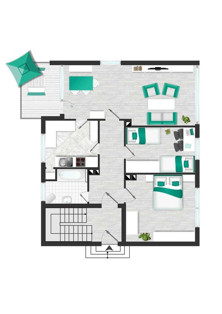 Immobilie in Dülmen - Zweifamilienhaus mit Baureserve in Dülmen-Rorup - Bild 4