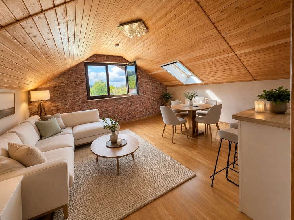 Immobilie in Abtsteinach - Helle Dachgeschosswohnung mit                                         Stellplatz und Blick ins Grüne - Bild 4
