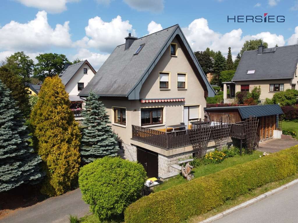 Immobilie in Sehmatal - Attraktives Einfamilienhaus mit sonniger Terrasse und schönem Grundstück - Bild 0