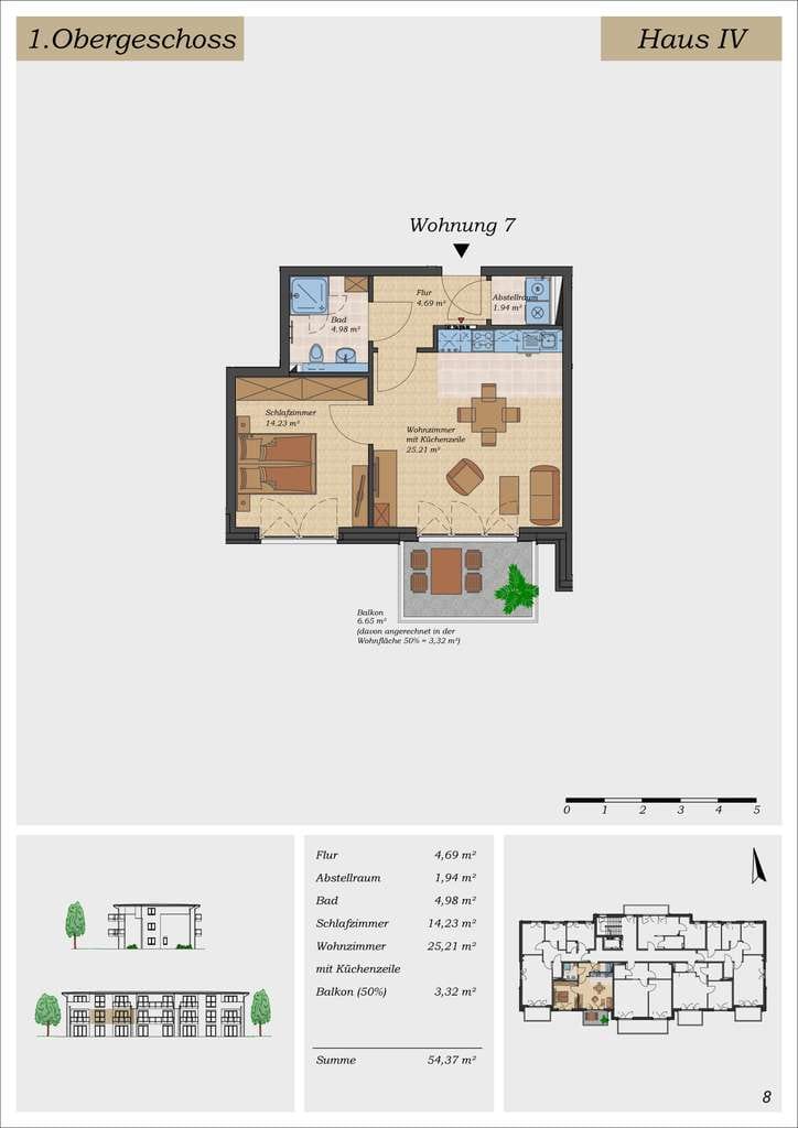 Immobilie in Hasloh - Moderne 2-Zimmer-Wohnung mit Aufzug und Fußbodenheizung, provisionsfrei - Bild 1