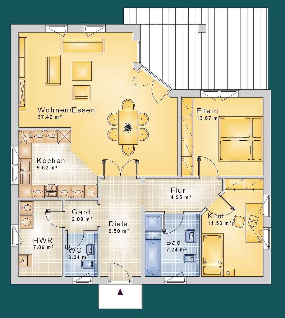 Immobilie in Varrel - Stilvoll wohnen auf einer Ebene – Ihr Bungalow nach Maß in Wagenfeld - Bild 2