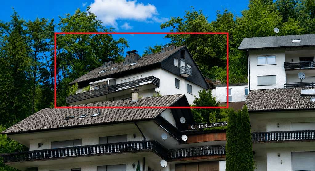Immobilie in Bad Rippoldsau-Schapbach - Schnäppchen in Bad Rippoldsau – Wohnung 64 m² mit Balkon, Stellplatz und Aussicht - Bild 0