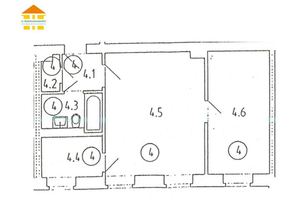 Immobilie in Chemnitz - Vermietete 2-Raum-Wohnung im Herzen von Chemnitz zur Kapitalanlage! - Bild 1