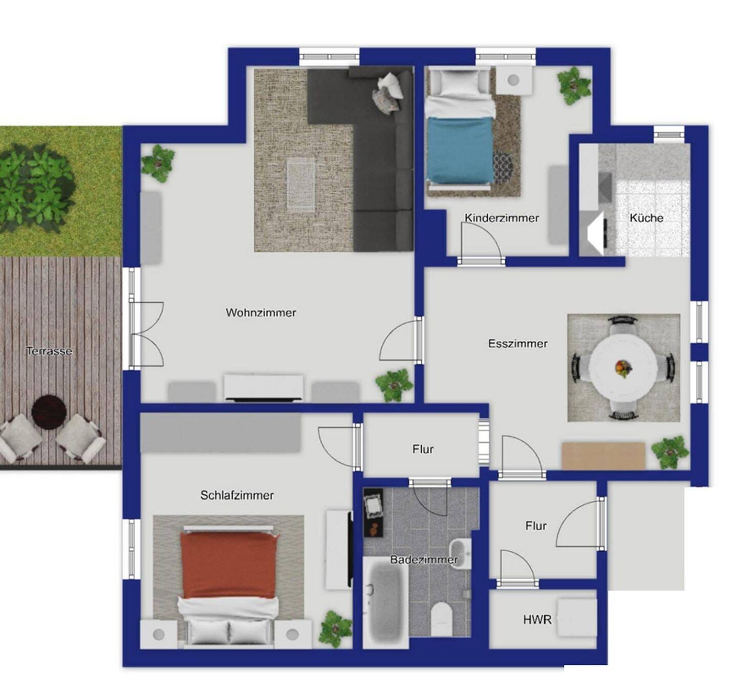 Immobilie in Deggendorf - Schöne 3-Zimmer-Erdgeschoss-Wohnung mit Terrasse in Deggendorf / Mietraching - Bild 0