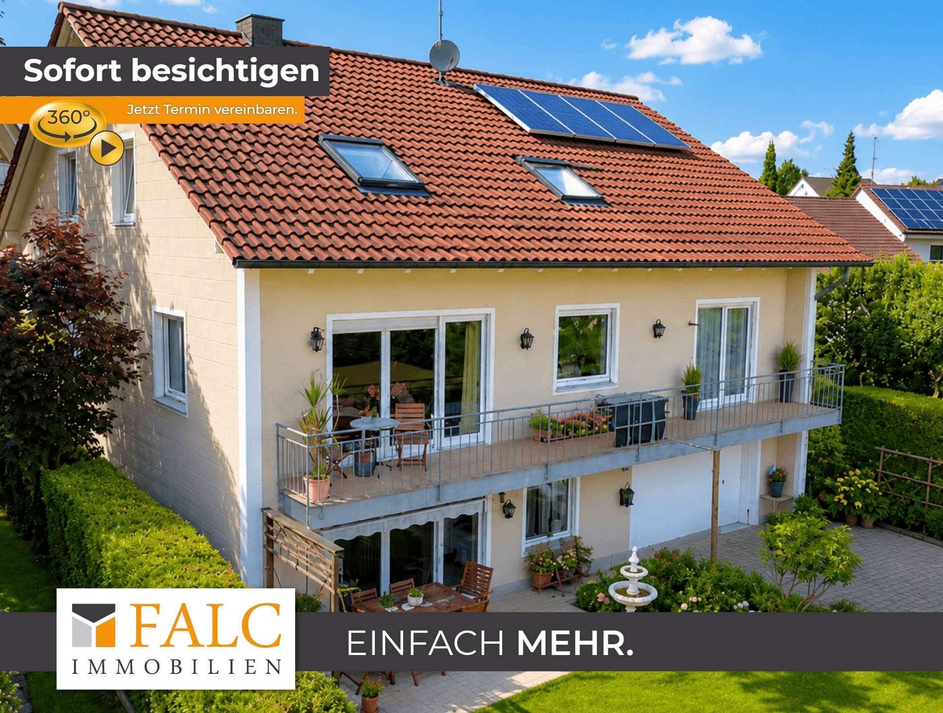 Immobilie in Adelzhausen - Zweifamilienhaus am Hang: 2x4 Zimmer + viel Extra Platz im Grünen - Bild 0