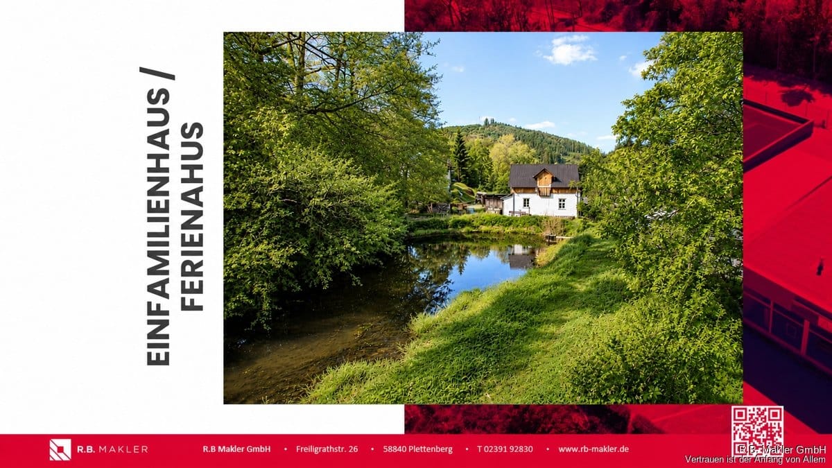 Immobilie in Herscheid - R.B. Makler: Naturidylle mit eigenem Teich und historischem Charme in Herscheid! - Bild 0