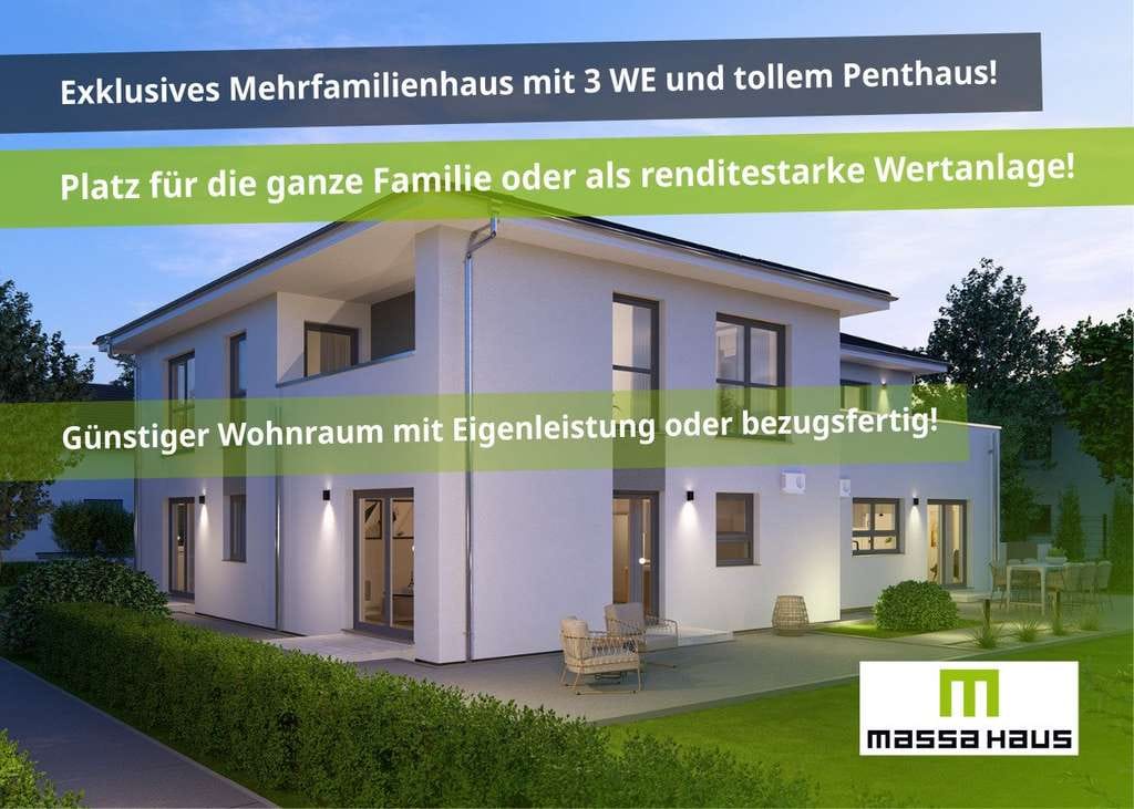 Immobilie in Niddatal - Neubau MFH mit 3 WE und exklusivem Penthaus für die ganze Familie oder als Wertanlage! - Bild 0