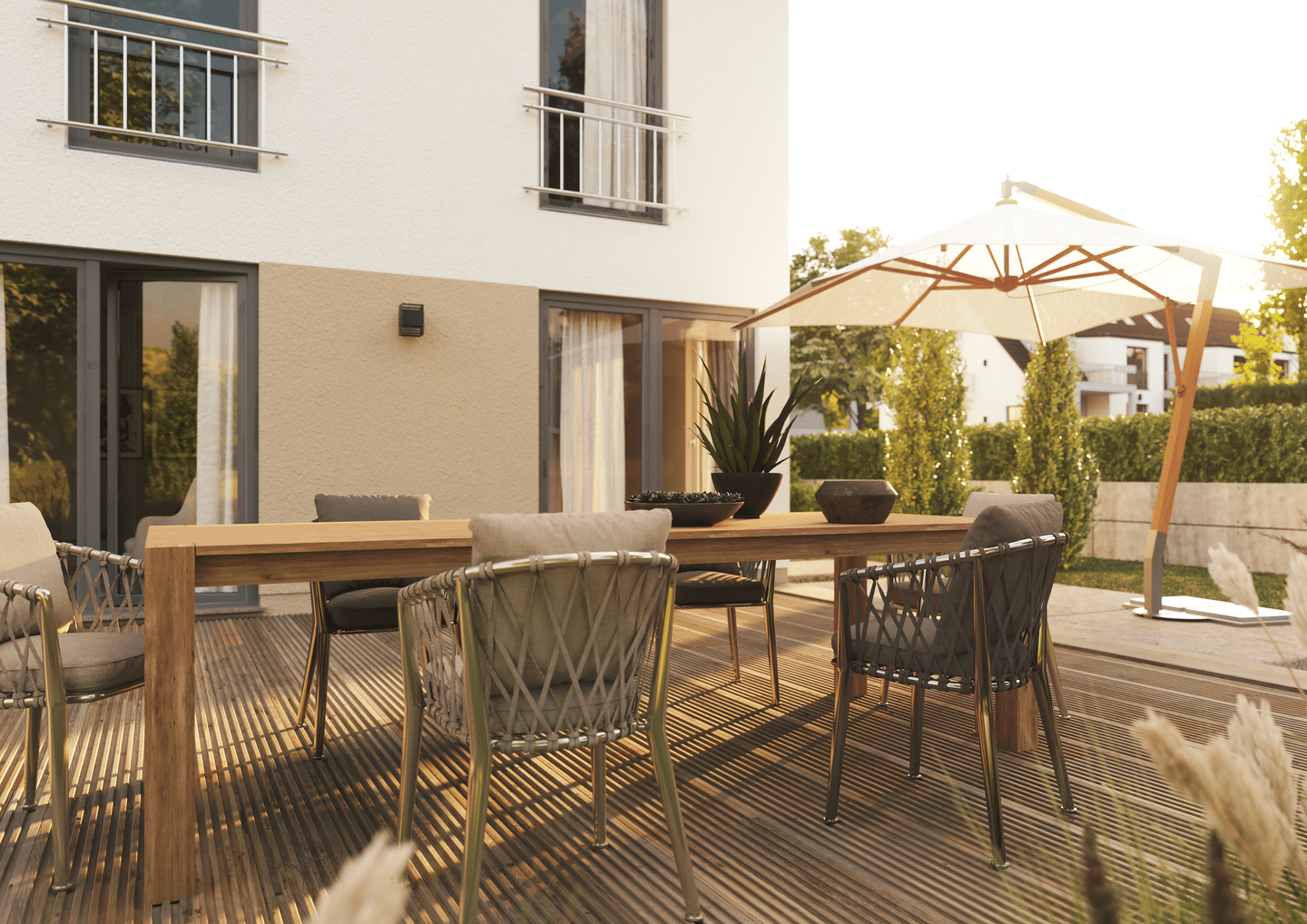 Immobilie in Großkmehlen - Elegante TOWN & COUNTRY HAUS Stadtvilla mit 155 m²/ familienfreundliches zentrumsnahes Grundstück/Sofort bebaubar - Bild 2