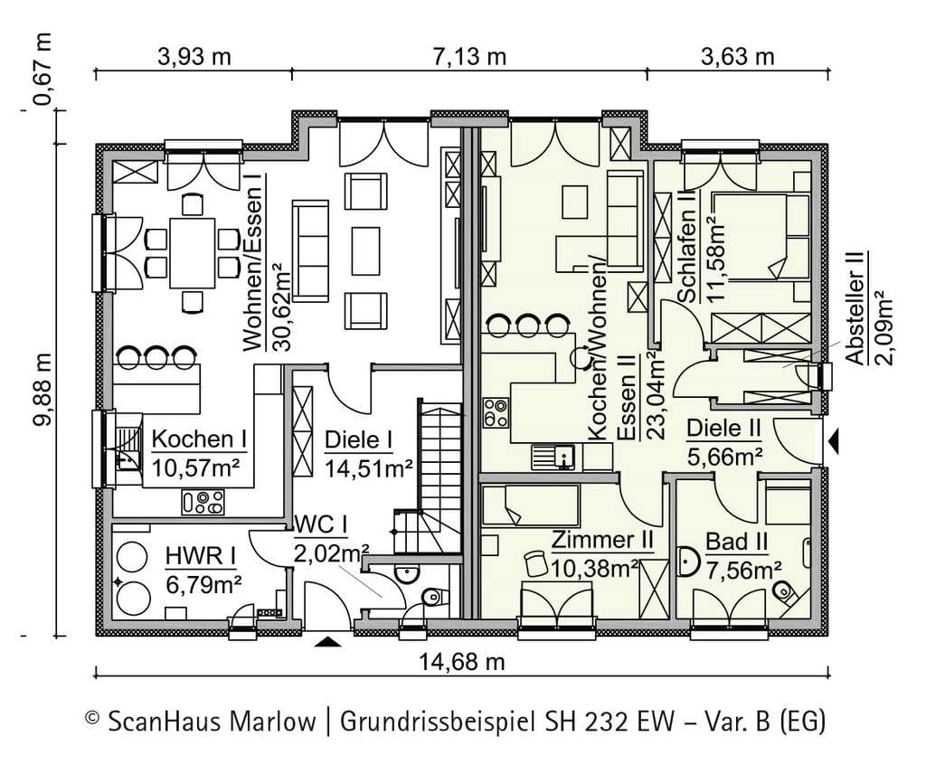 Immobilie in Mellrichstadt - Sparen Sie mit unserem Jubiläumshaus SH 232 EW Var. B - Generationenhaus - Bild 2