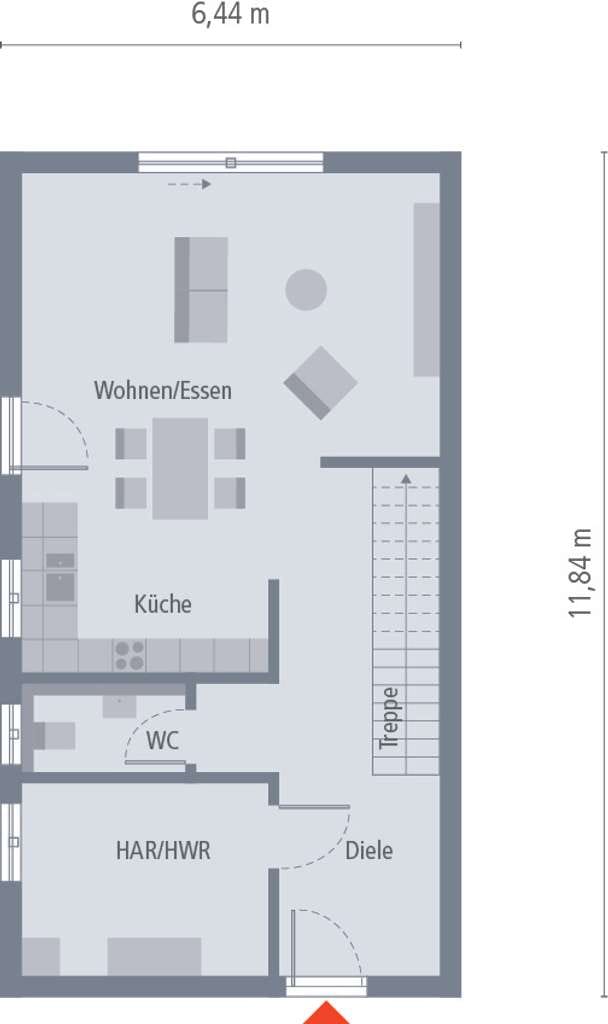 Immobilie in Teublitz - DAS DOPPELHAUS MIT OPTIMIERTEM GRUNDRISS - Bild 1